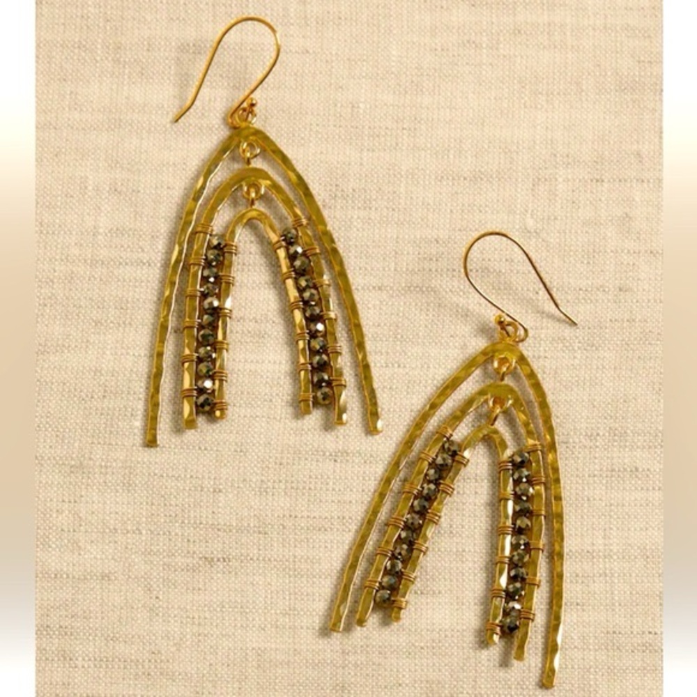 Banana Republic ARCHES PYRITE EARRINGS BY AUREUS + ARGENT